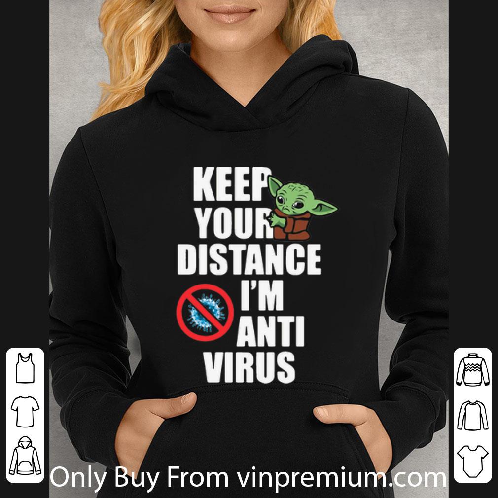 Top Star Wars Baby Yoda Keep Your Distance I’m Anti Virus shirt