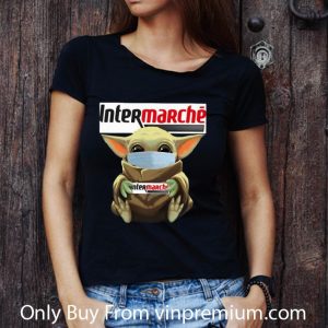 Awesome Star Wars Baby Yoda Face Mask Hug Intermarche shirt 5