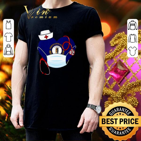 Best Love Nurse heart Kentucky heart shirt 3