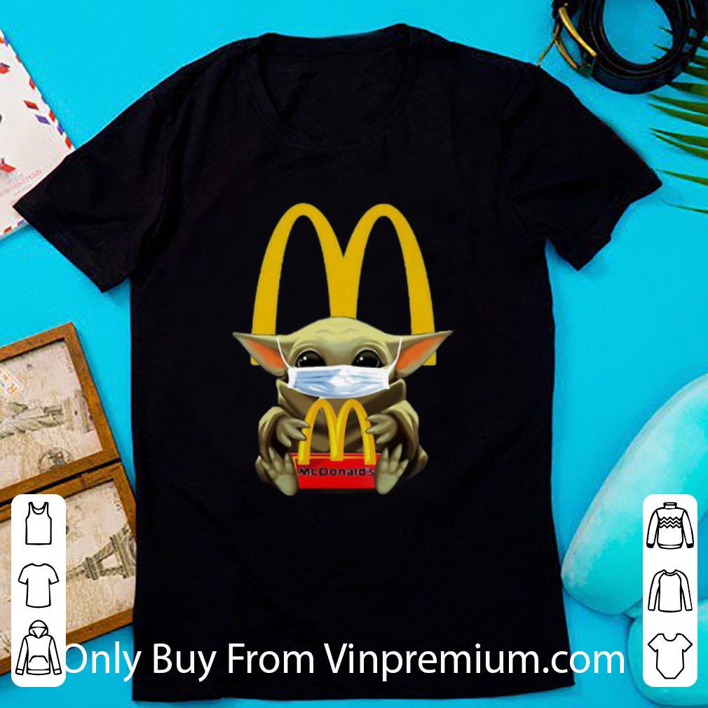 Original Star Wars Baby Yoda Mask Mcdonald's Covid-19 shirt 6