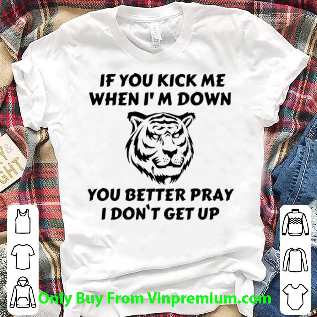 Hot Tiger If You Kick Me When I’m Down You Better Pray I Don’t Get Up shirt 7