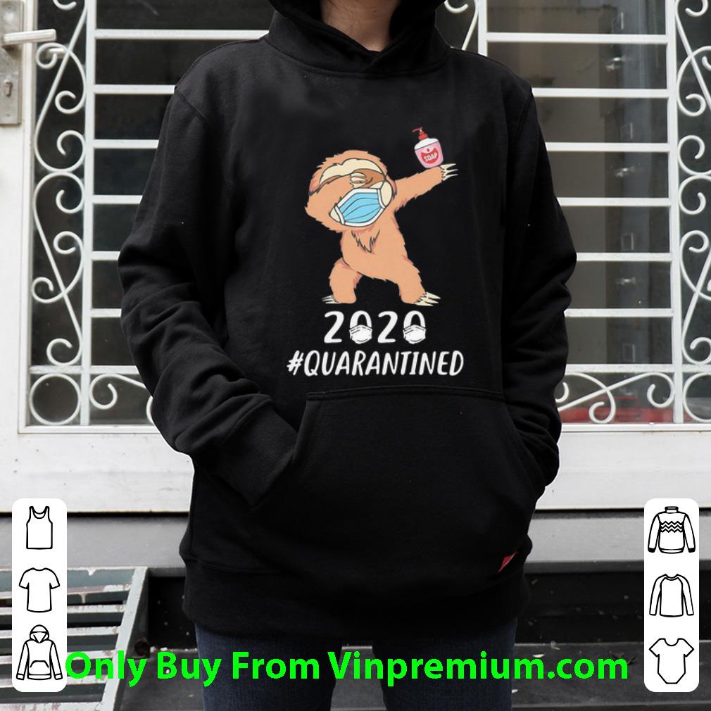 Hot Sloth Dabbing Face Mask 2020 #Quarantined Covid-19 shirt