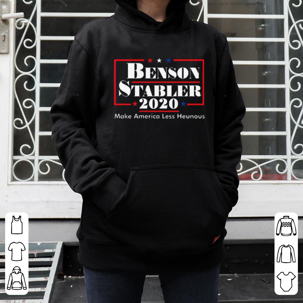 Nice Benson Stabler 2020 Make America Less Heunous shirt