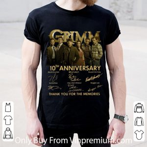 Top Grimm 10th Anniversary Thank You For The Memories Signatures shirt 4