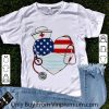 Official American Flag Nurse Stethoscope Heart shirt 6