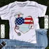 Official American Flag Nurse Stethoscope Heart shirt 7