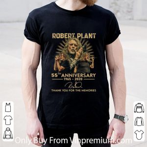 Original Robert Plant 55th Anniversary Thank You For The Memories Signature shirt 4