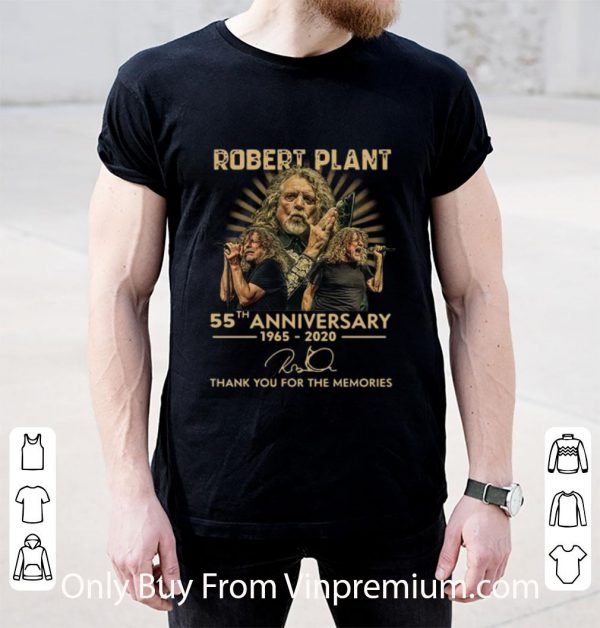 Original Robert Plant 55th Anniversary Thank You For The Memories Signature shirt 2
