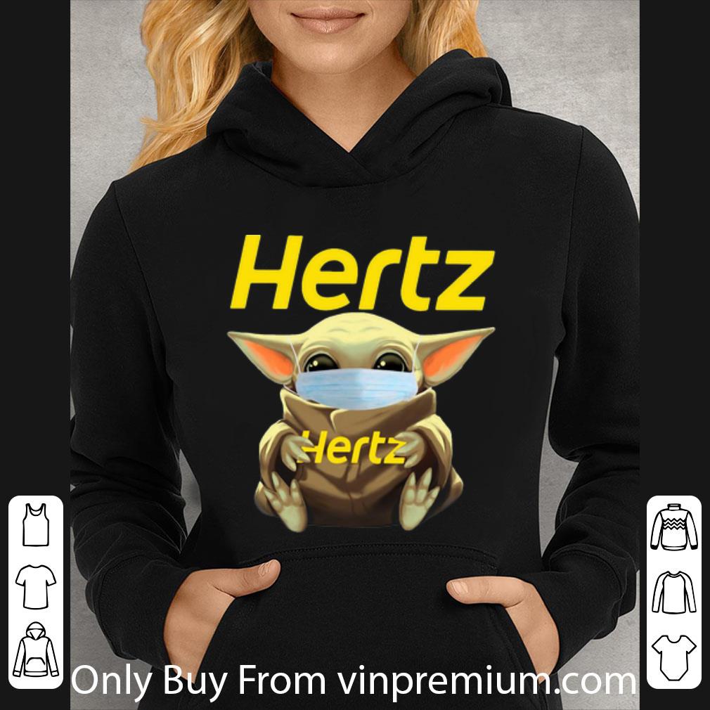 Top Star Wars Baby Yoda Face Mask Hug Hertz shirt