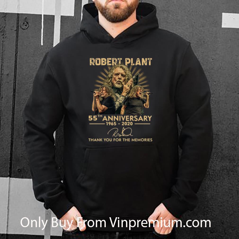 Original Robert Plant 55th Anniversary Thank You For The Memories Signature shirt