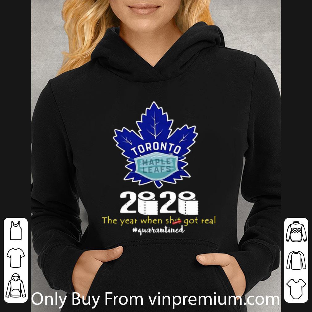 Top Toronto Maple Leafs Mask 2020 The Year When Shit Got Real #Quarantined shirt