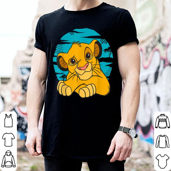 The Lion King Young Simba Resting Blue 90s Shirt