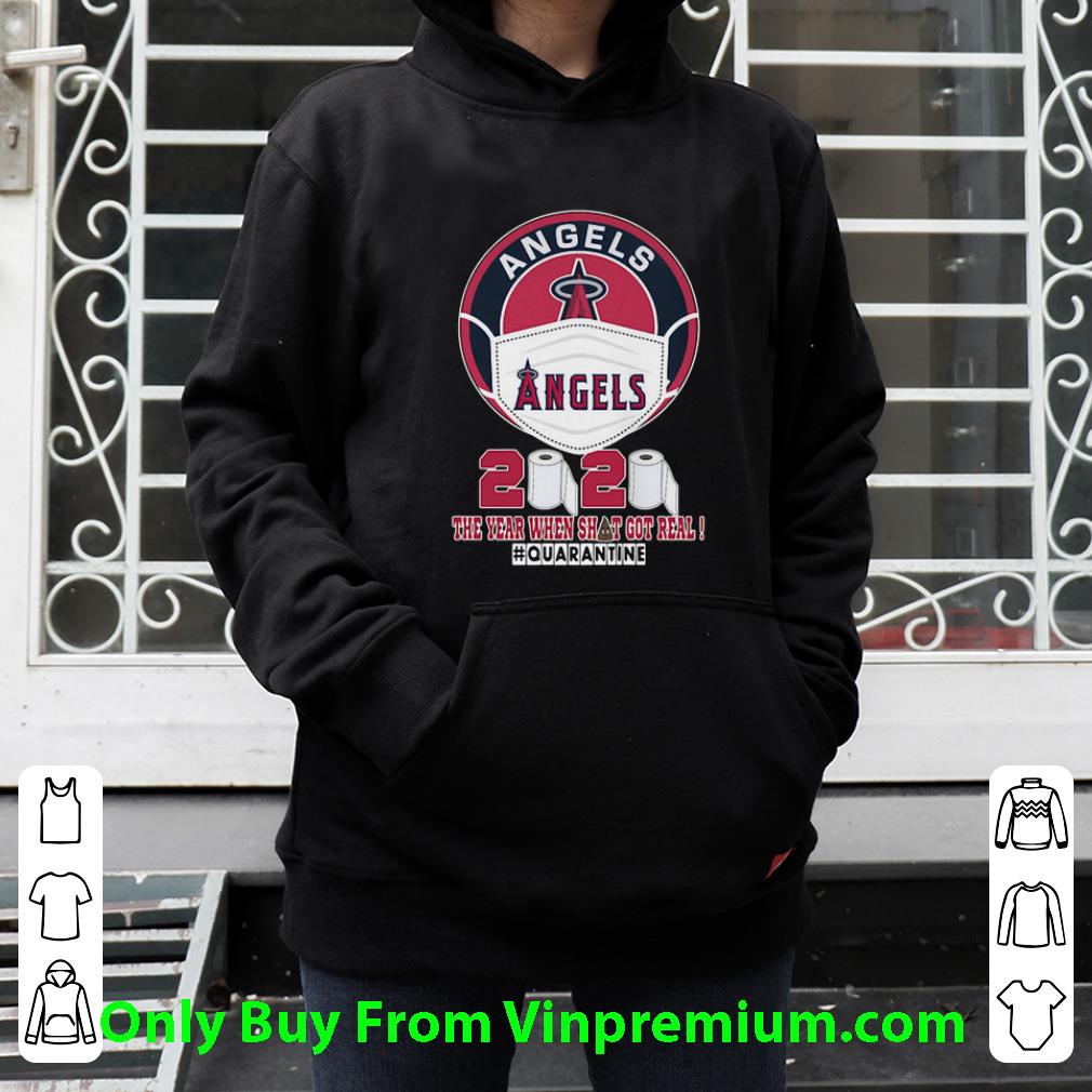 Nice Los Angeles Angels Mask 2020 #Quarantined Covid-19 shirt