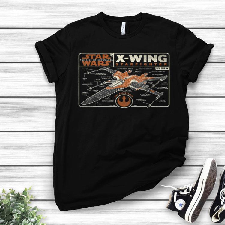 Star Wars The Rise Of Skywalker X-Wing Resistance Schematic Shirt