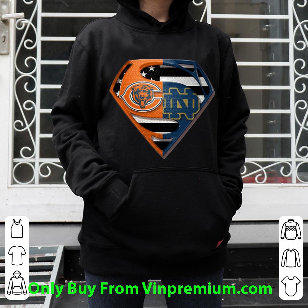 Hot Superman Chicago Bears And Notre Dame shirt