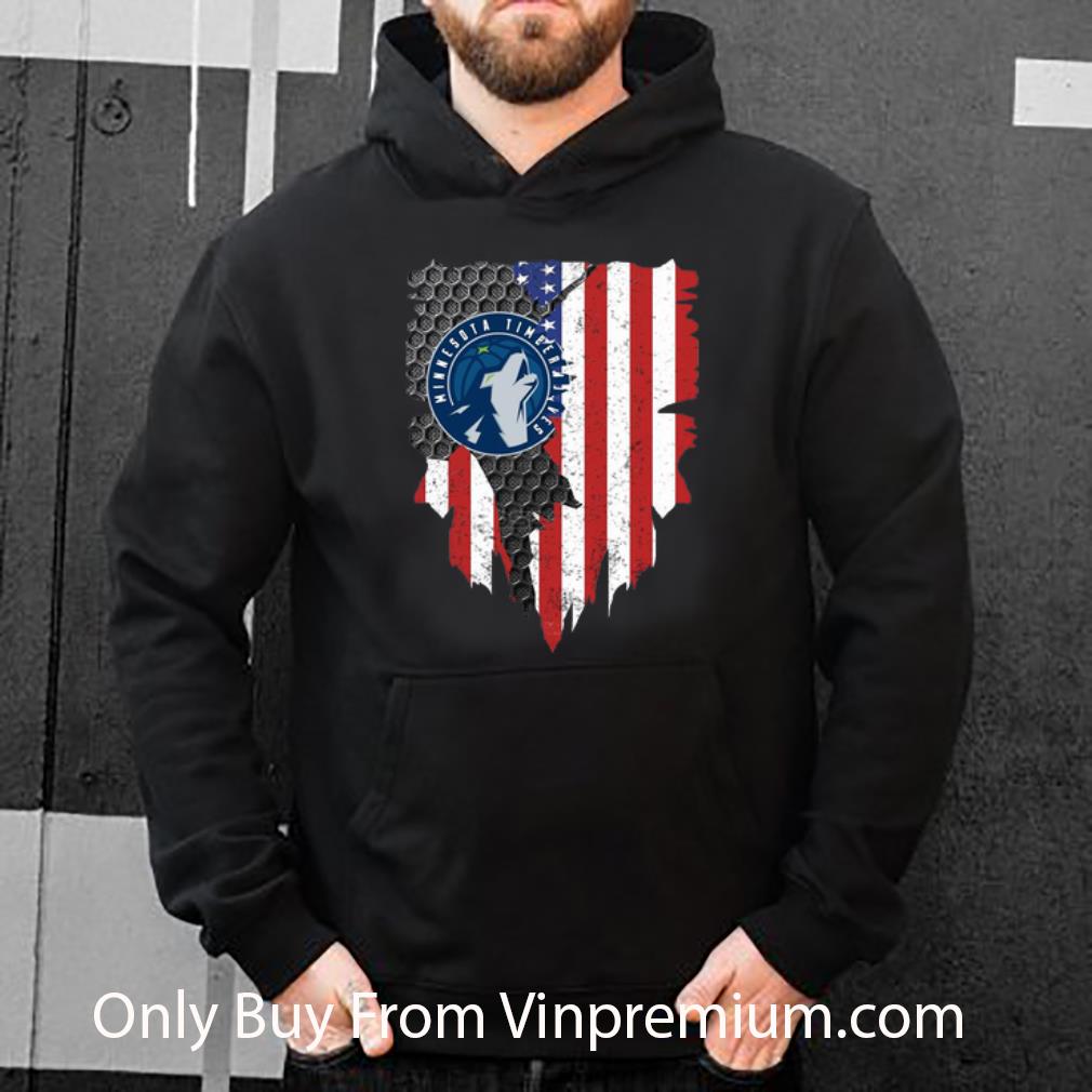 Awesome Minnesota Timberwolves American Flag shirt