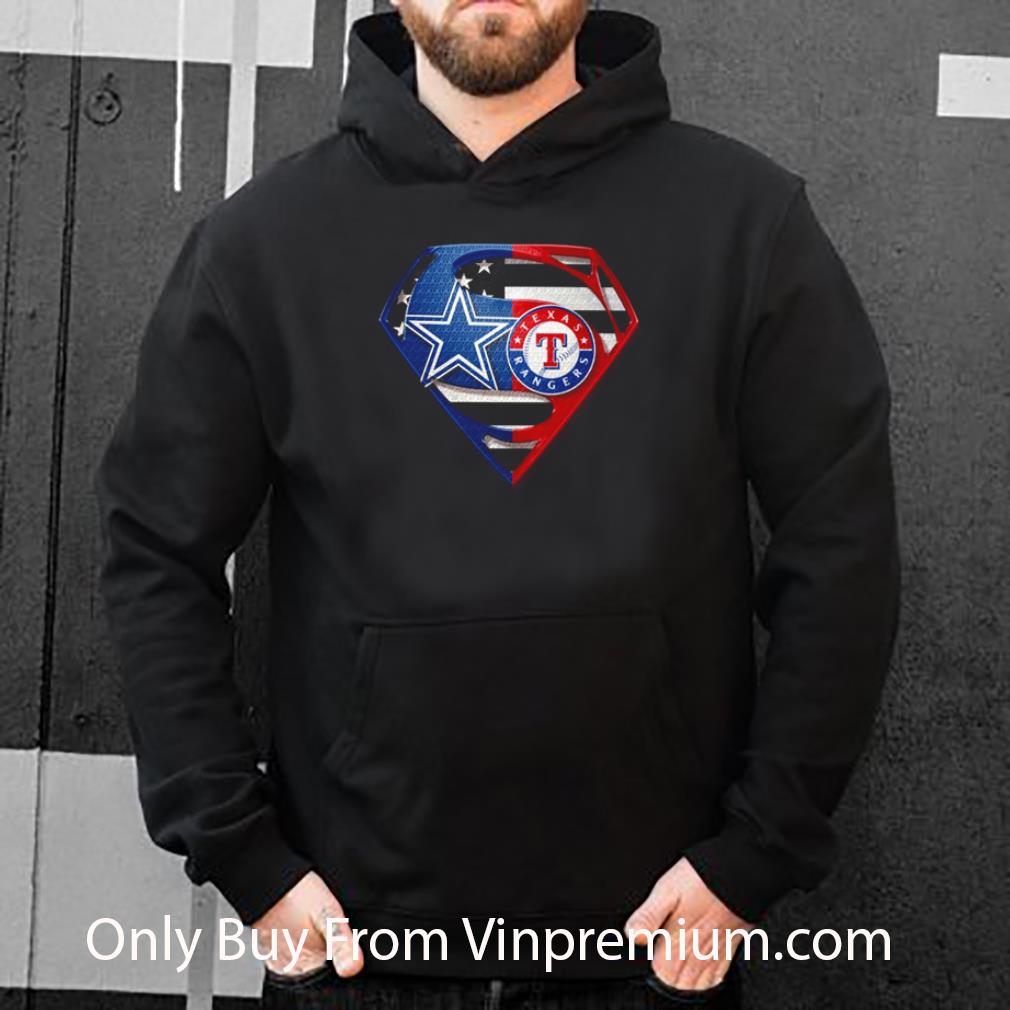Premium Dallas Cowboys And Texas Rangers Inside Superman shirt