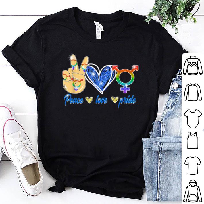 LGBT Pride Lesbian Gay Bisexual Peace Love Gift Apparel Shirt