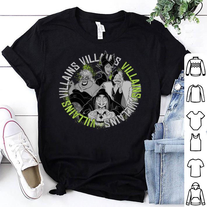 Villains Circle Green Splatter Group Shot Shirt