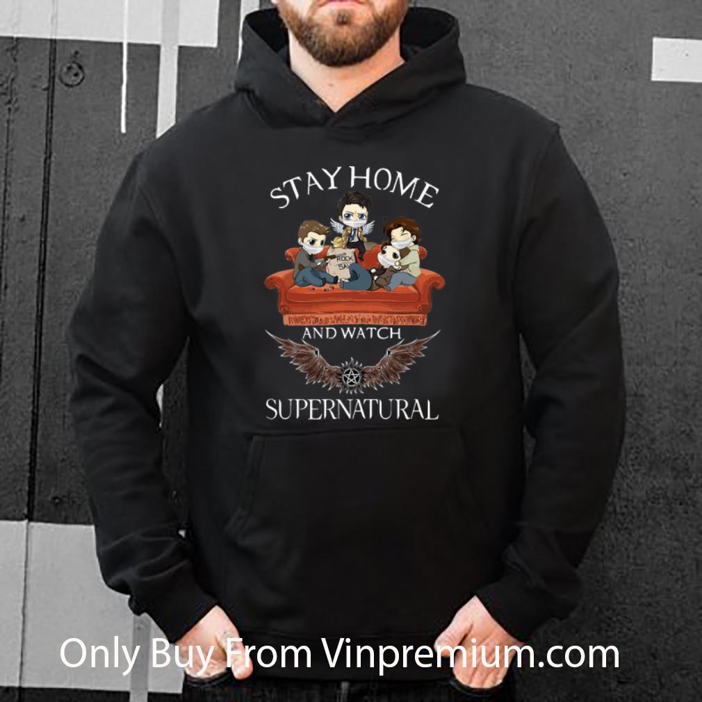 Original Stay Home And Watch Supernatural Mask shirt