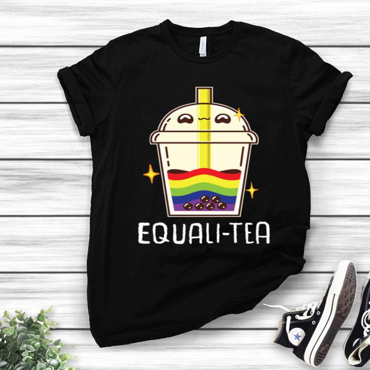 Equalitea Bubble Tea Mug Boba Tea Milk Gay LGBT Pride Kawaii Shirt