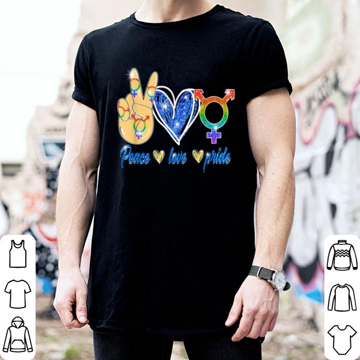 LGBT Pride Lesbian Gay Bisexual Peace Love Gift Apparel Shirt
