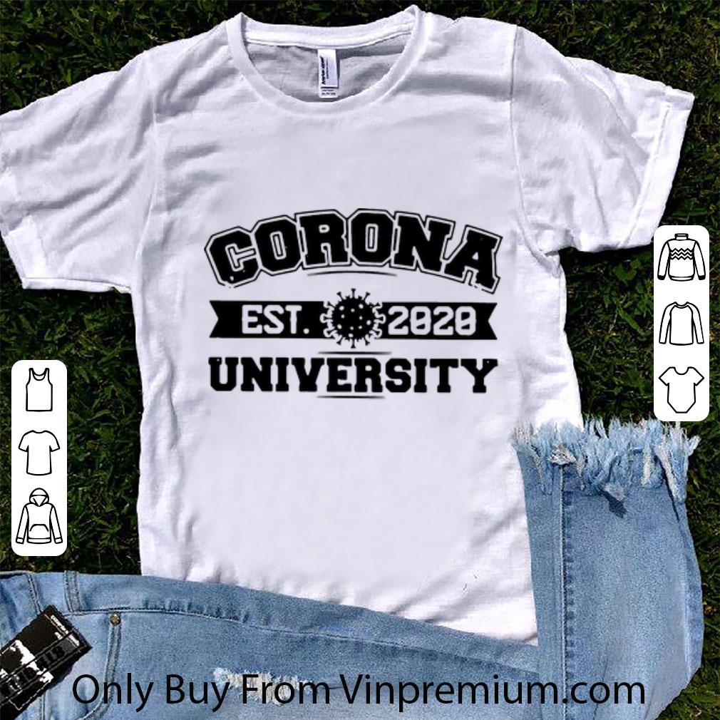 Top Corona University Est 2020 Homeschool Covid-19 shirt 6