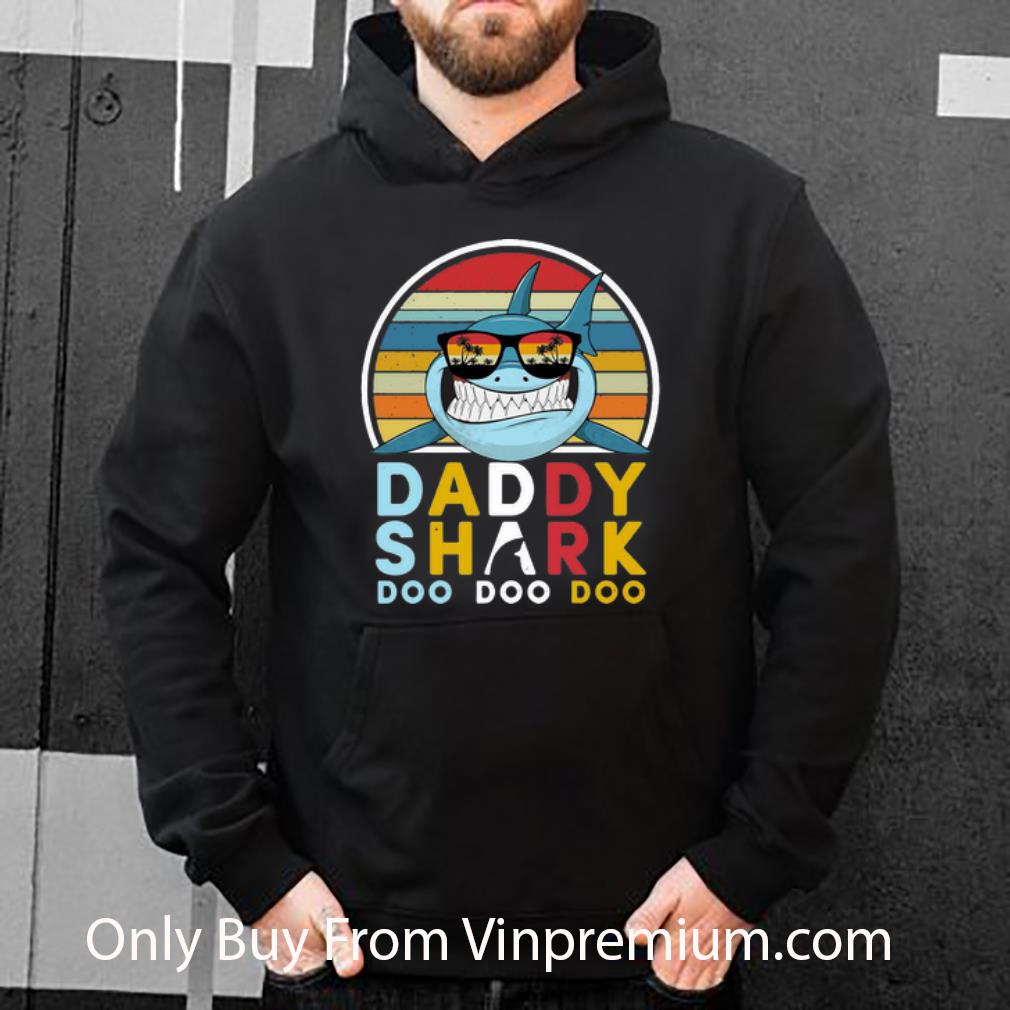 Original Vintage Daddy Shark Doo Doo Doo Father's Day shirt