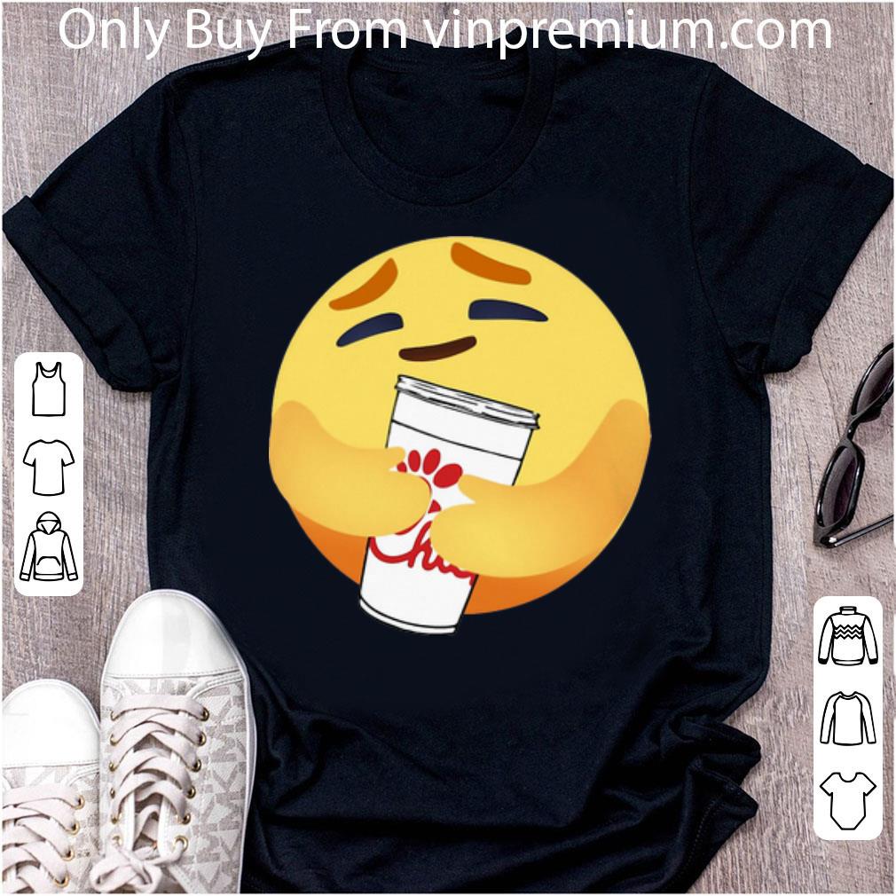 Top Facebook Care Emoji Hug Chick Fil A shirt 7