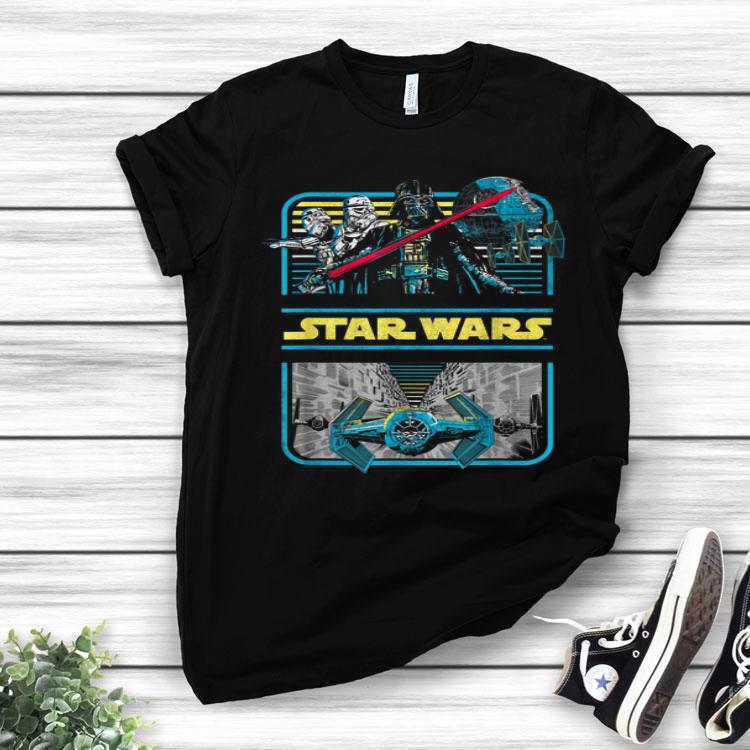 Star Wars Darth Vader Retro New Hope Trench Graphic Shirt
