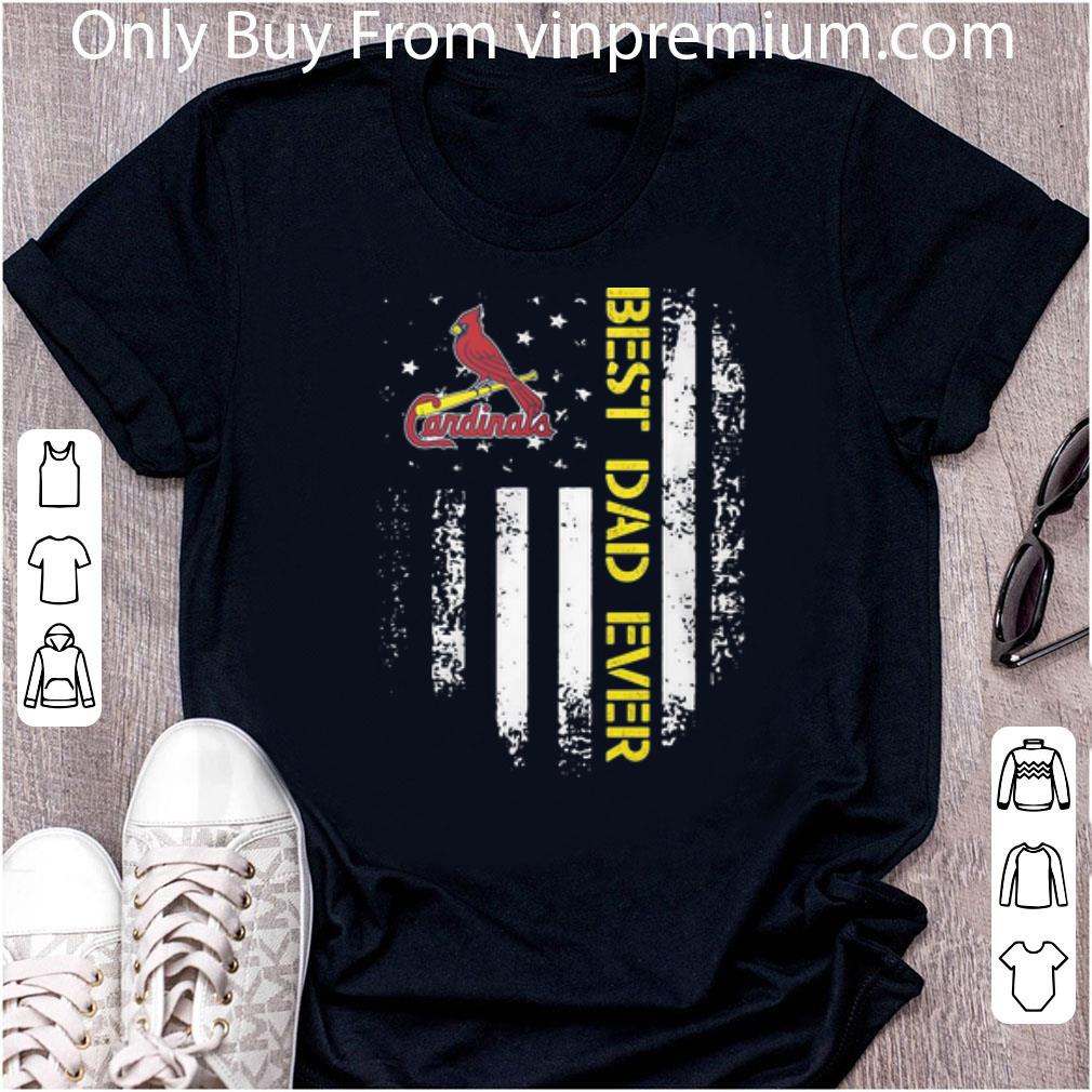 Awesome St. Louis Cardinals Best Dad Ever American Flag Father's Day shirt 6