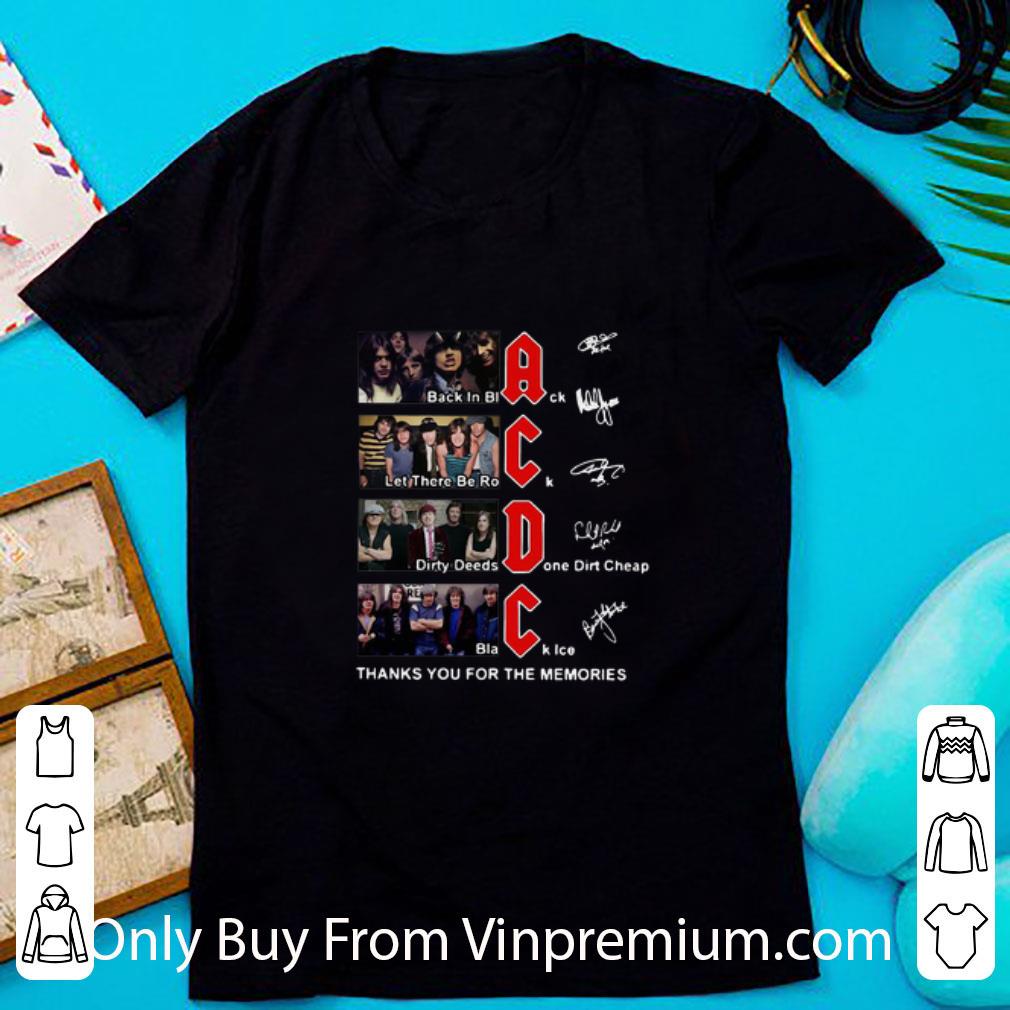 Premium ACDC Black In Black Let There Be Rock Dirty Deeds Done Dirt Cheap shirt 6