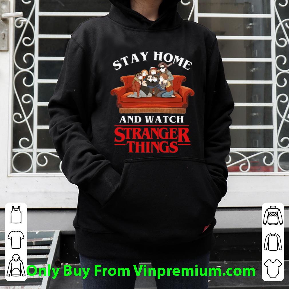 Pretty Stay Home And Watch Stranger Things Mask Covid-19 shirt