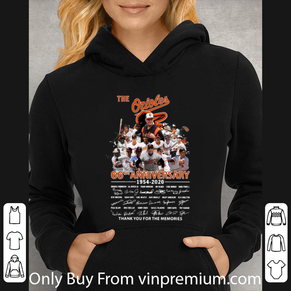 Hot The Orioles 66th Anniversary Thank You For The Memories Signatures shirt