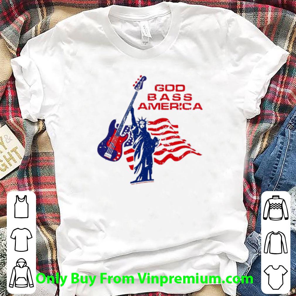 Official Guitar Liberty Enlightening The World God Bass American Flag shirt 7