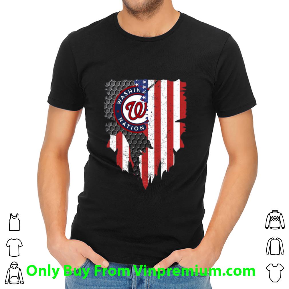 washington nationals american flag shirt