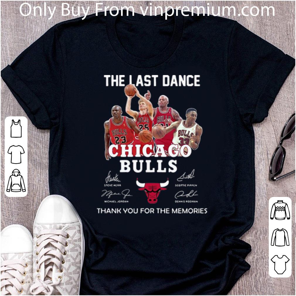 Official Chicago Bulls The Last Dance Thank You For The Memories Signatures shirt 7