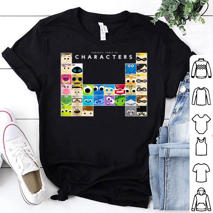 Movie Characters Periodic Table Graphic Shirt