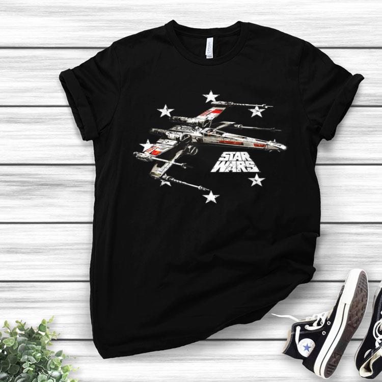 Star Wars X-Wing Fighter All Star Retro Logo Graphic Shirt