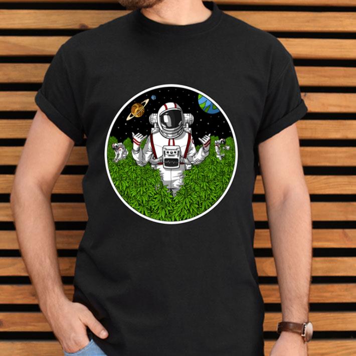 Space Astronaut Weed Stoner Psychedelic Cannabis Marijuana Shirt