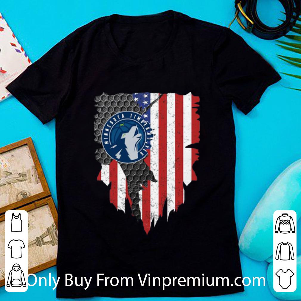 Awesome Minnesota Timberwolves American Flag shirt 6