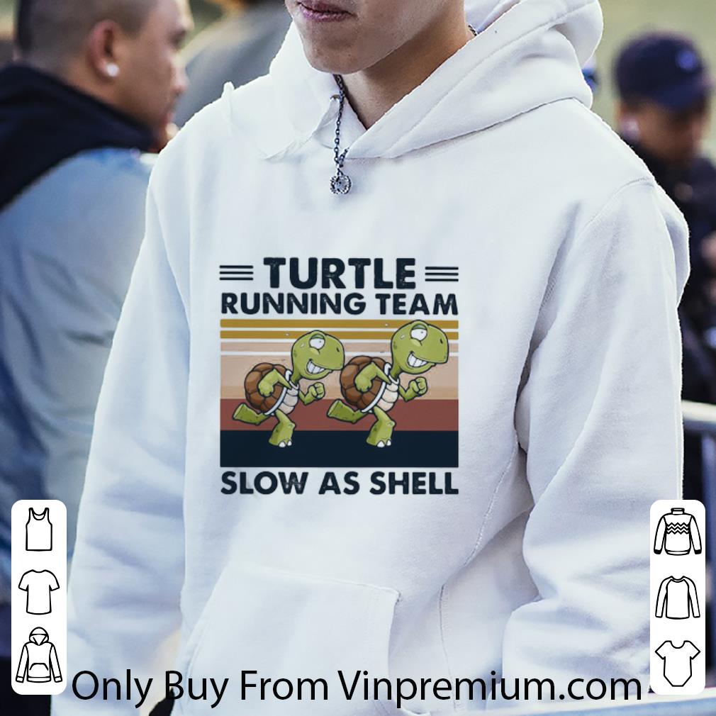Top Vintage Turtle Running Team Slow As Shell shirt