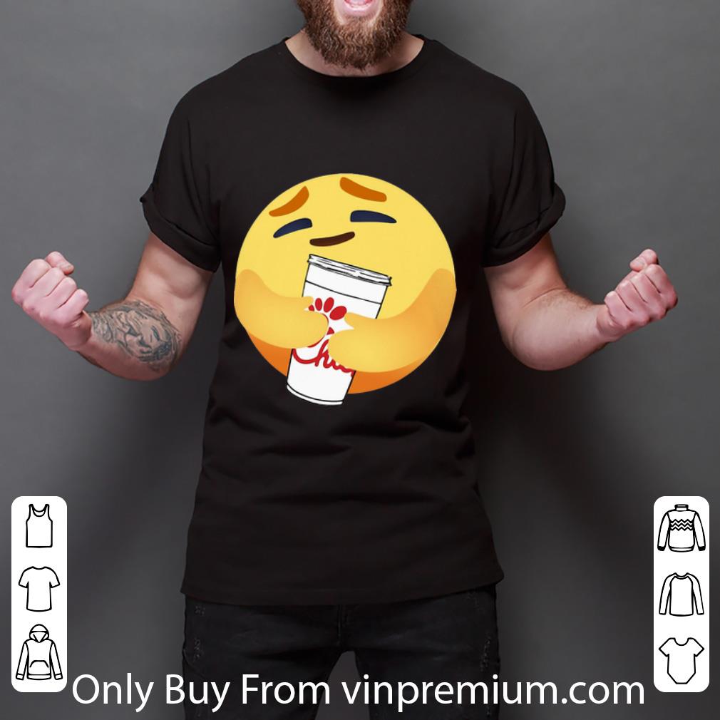 Top Facebook Care Emoji Hug Chick Fil A shirt Top Facebook Care Emoji Hug Chick Fil A shirt 2