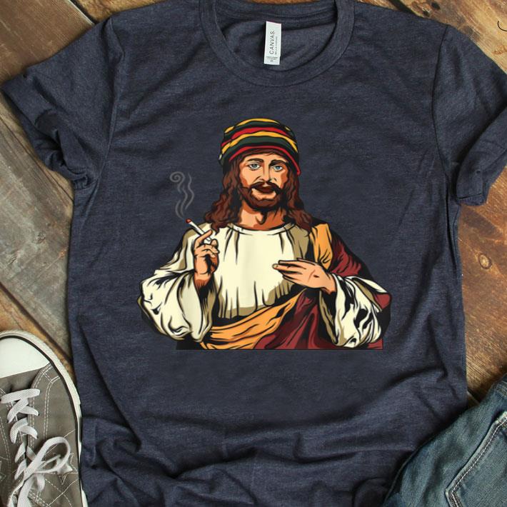 Pot Smoking Jesus Christ Cannabis Weed THC CBD Shirt
