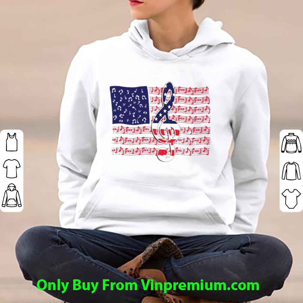 Nice Music Note American Flag Independence Day shirt