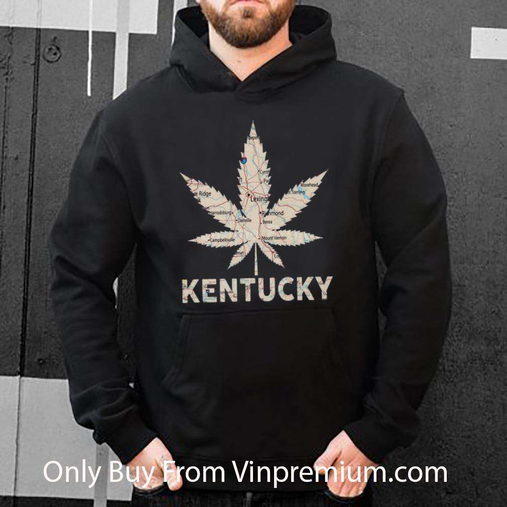 Pretty Weed Marijuana Kentucky To Map shirt
