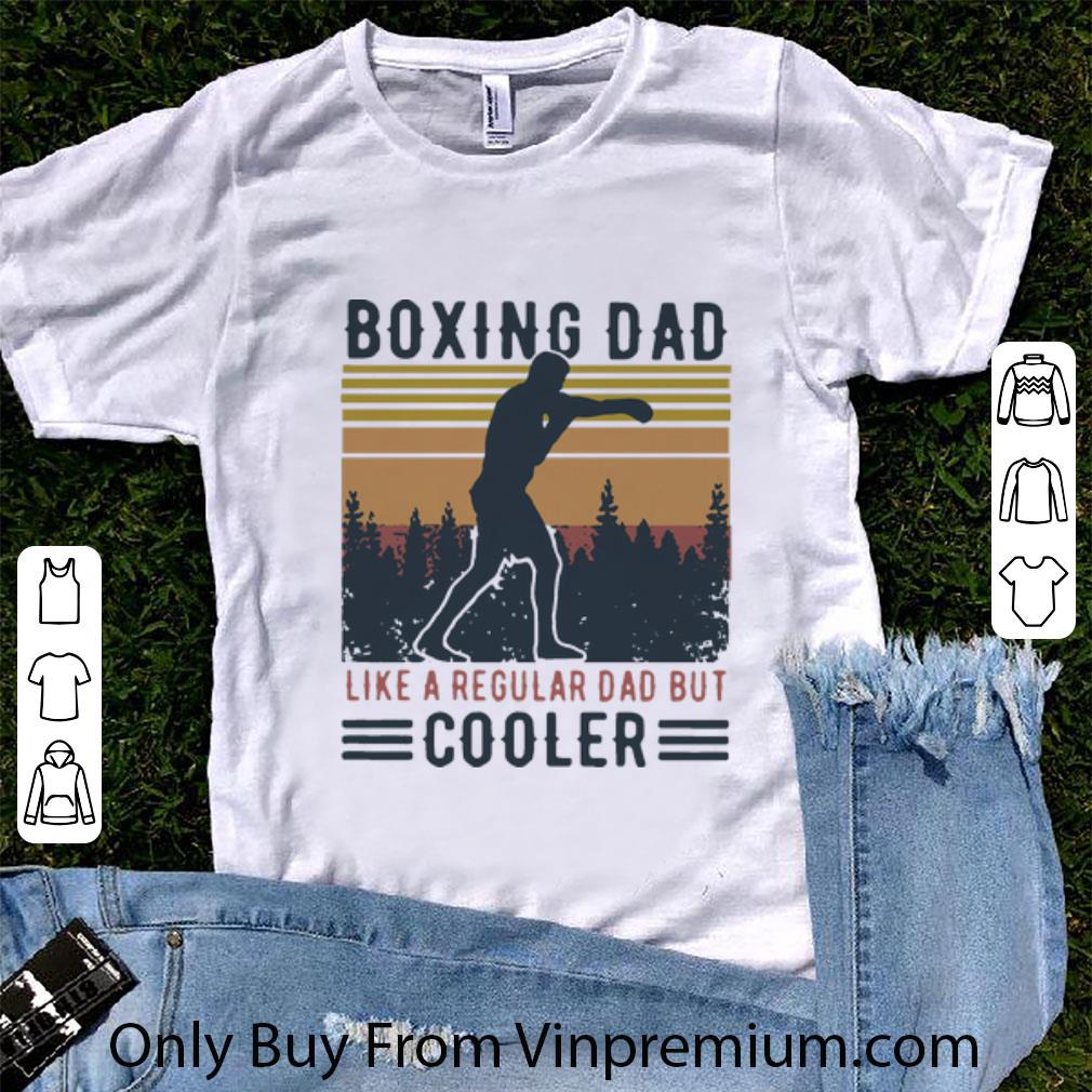 Premium Vintage Boxing Dad Like A Regular Dad But Cooler shirt 6