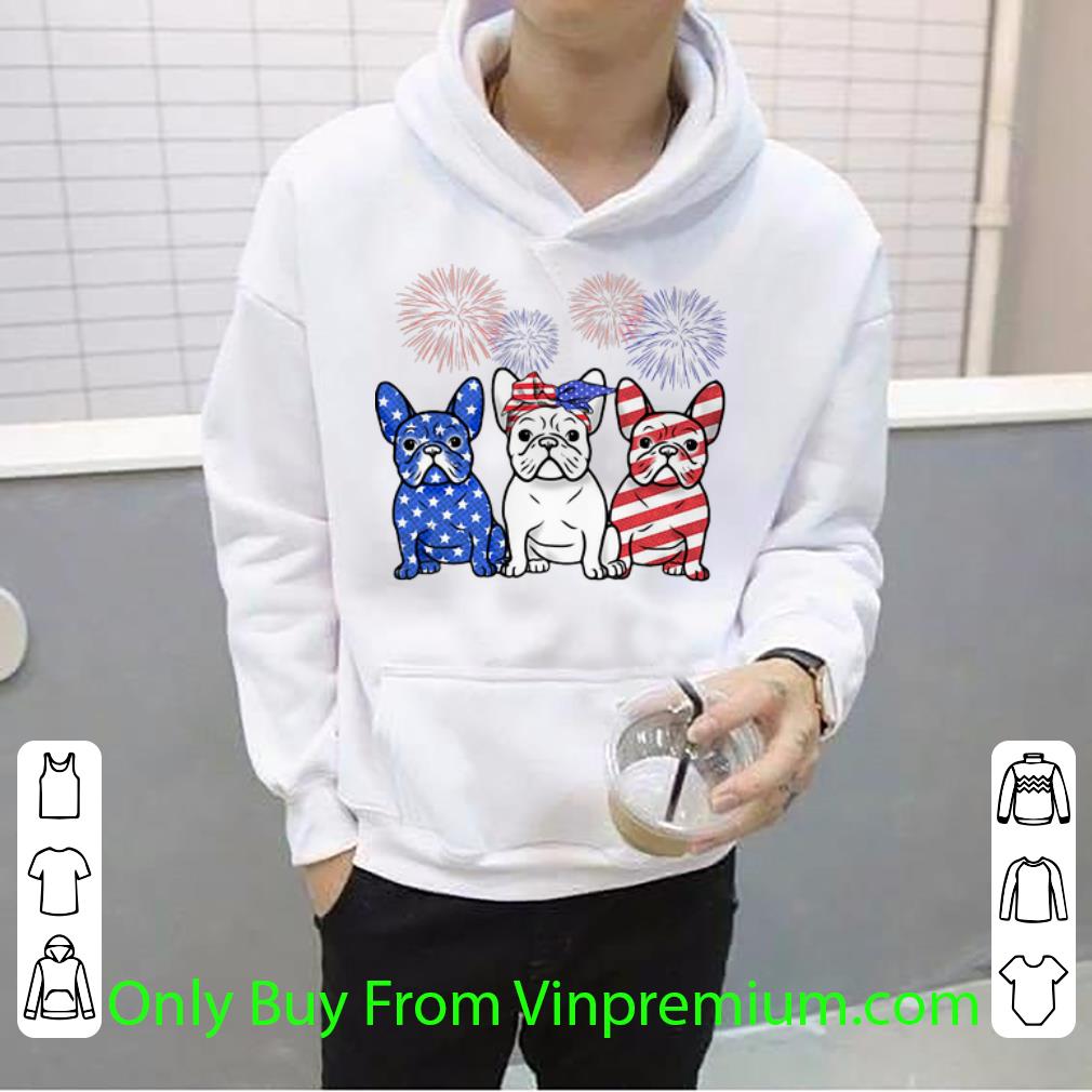 Premium French Bulldog American Flag Independence Day shirt