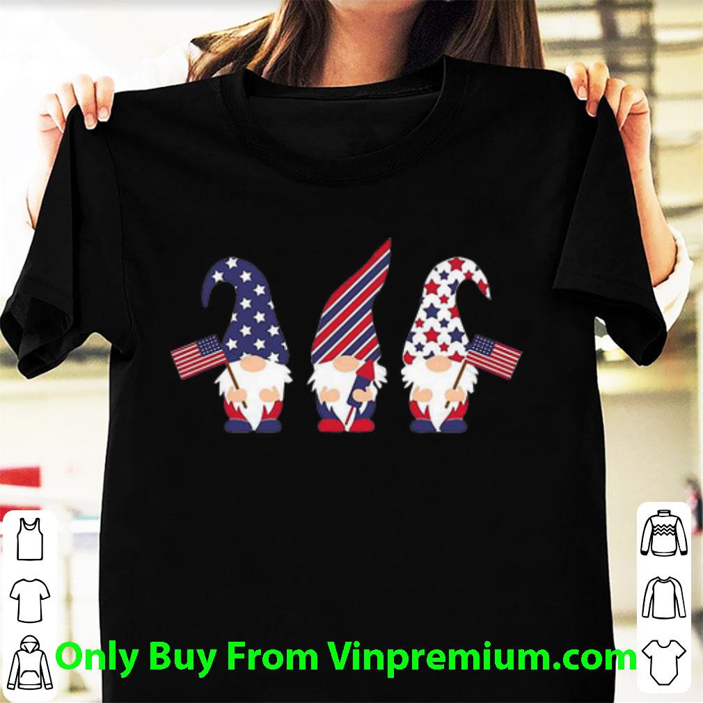 Pretty Gnomies American Flag 4th Of July Independence Day shirt 6
