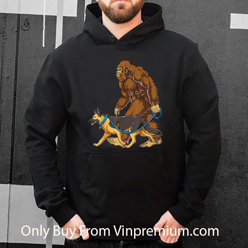 Great Bigfoot German Shepherd Dog Walk shirt